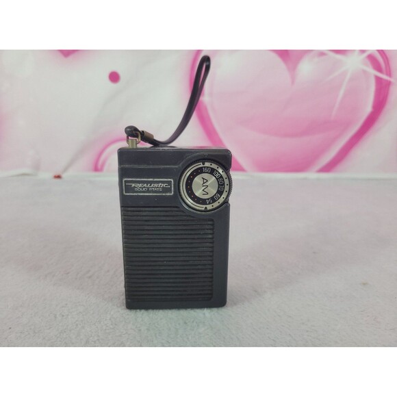 Transistor Radio Realistic AM Model 12-167 Solid State Vintage Receiver Works - Picture 1 of 8